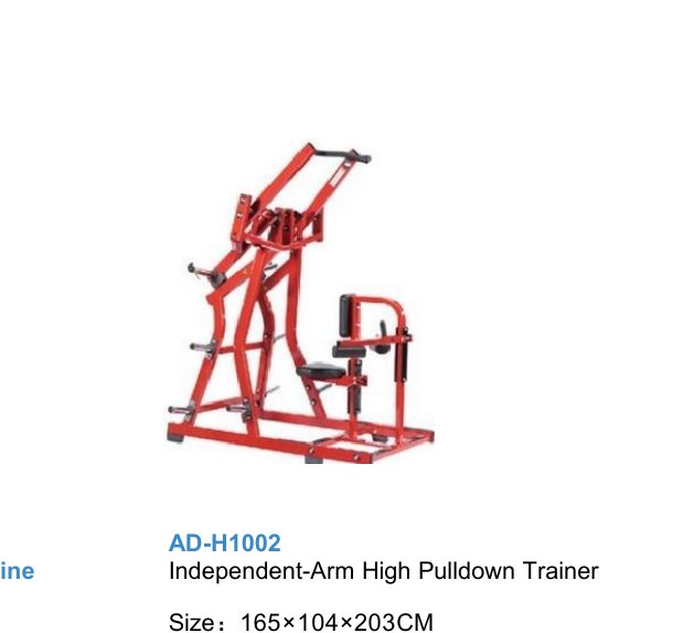 Independent-Arm High Pulldown Trainer