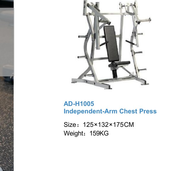 Independent-Arm Chest Press