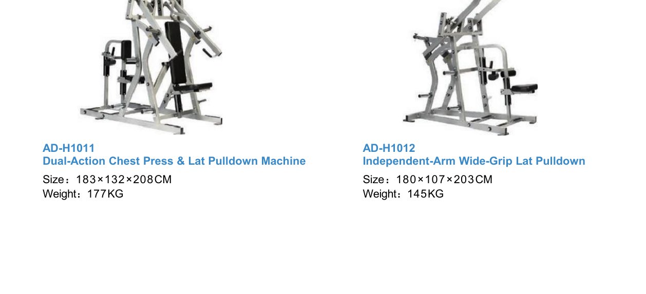 Dual-Action Chest Press & Lat Pulldown Machine