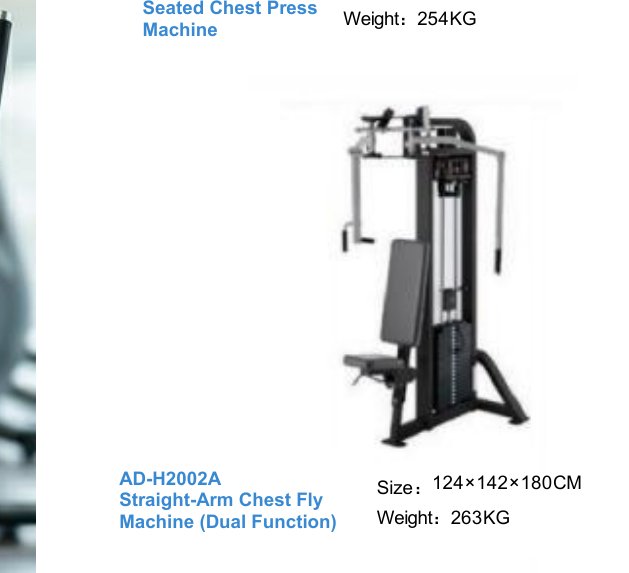 Straight-Arm Chest Fly Machine (Dual Function)