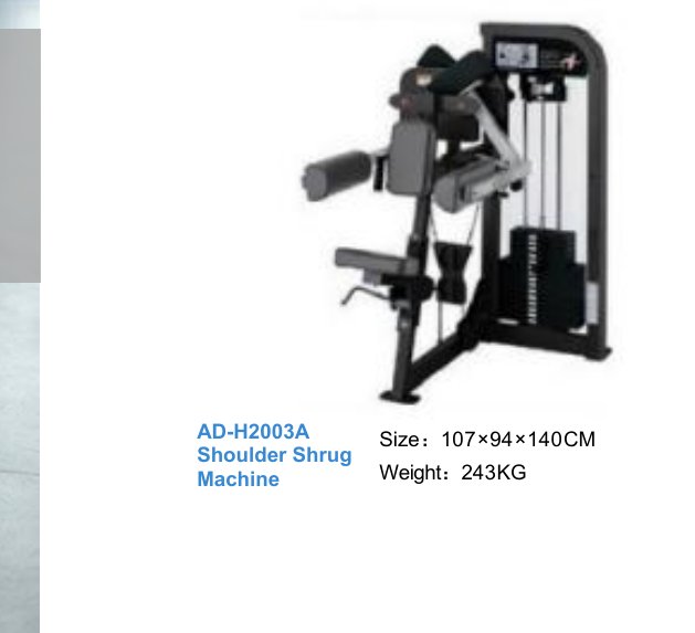 Shoulder Shrug Machine