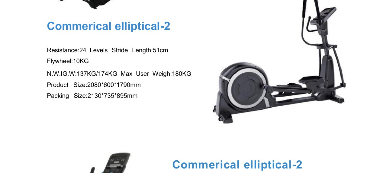 Commercial Elliptical Trainer