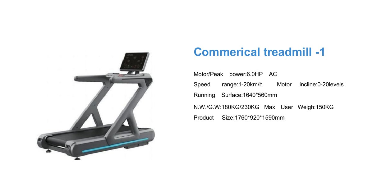 Commercial Treadmill (6.0HP AC)