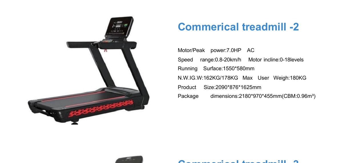 Commercial Treadmill (7.0HP AC)