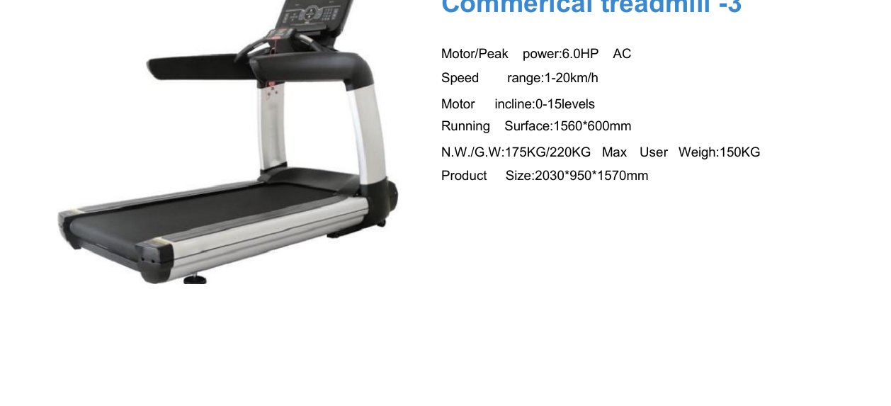 Commercial Treadmill (10.0HP AC)